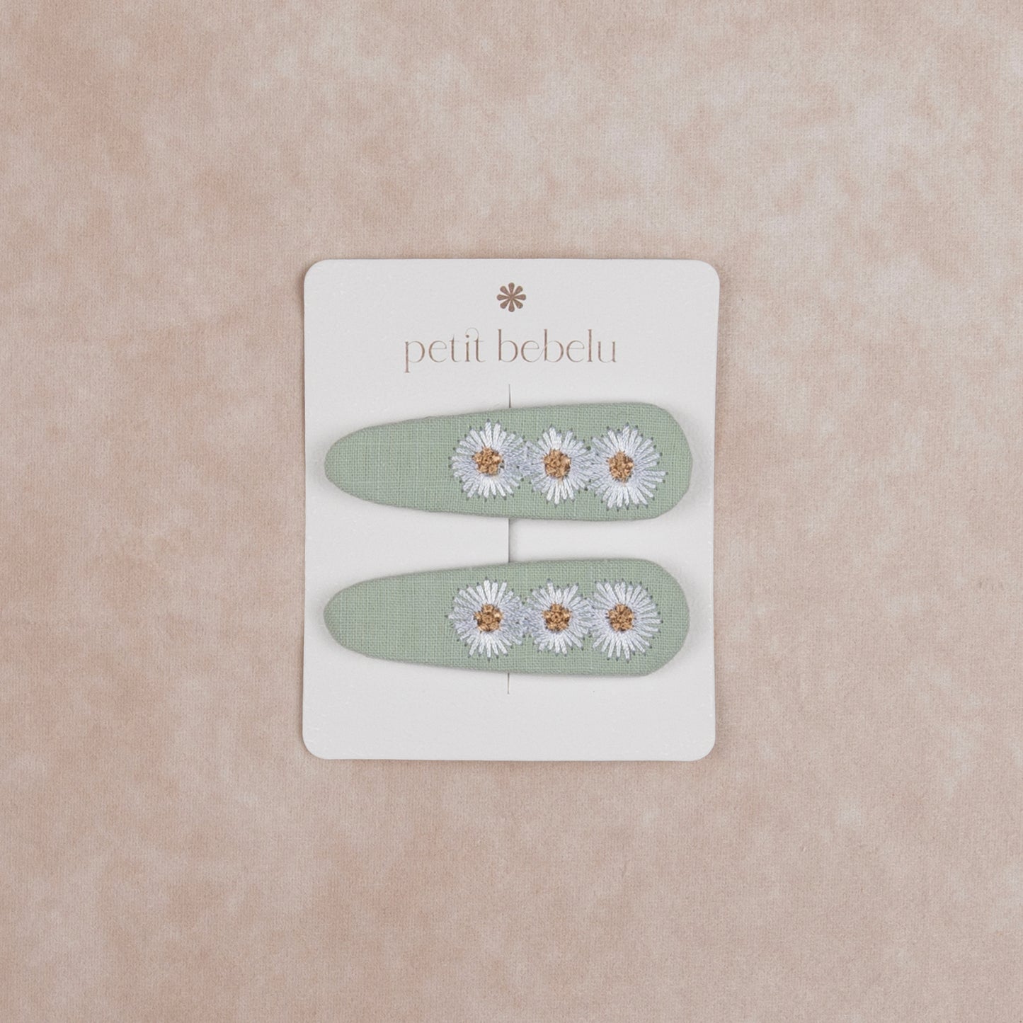 daisy trio hair clip | mint