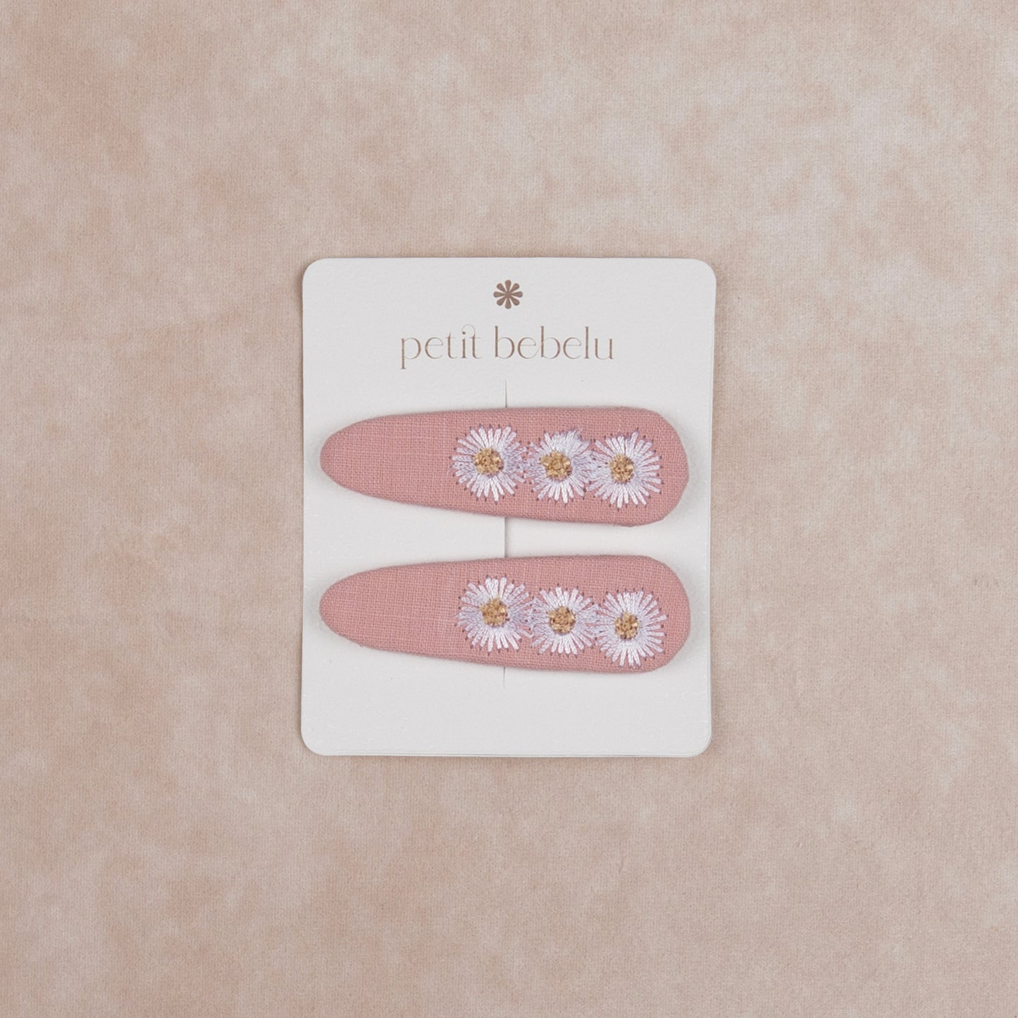 daisy trio hair clip | pink
