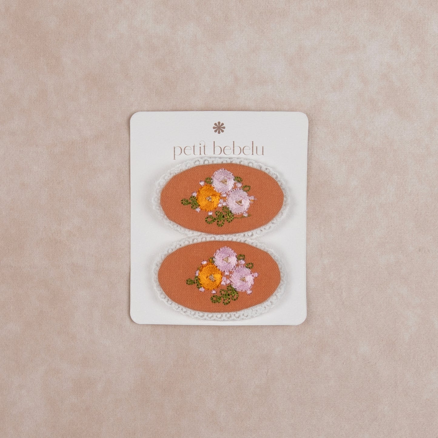 peony hair clip | ginger