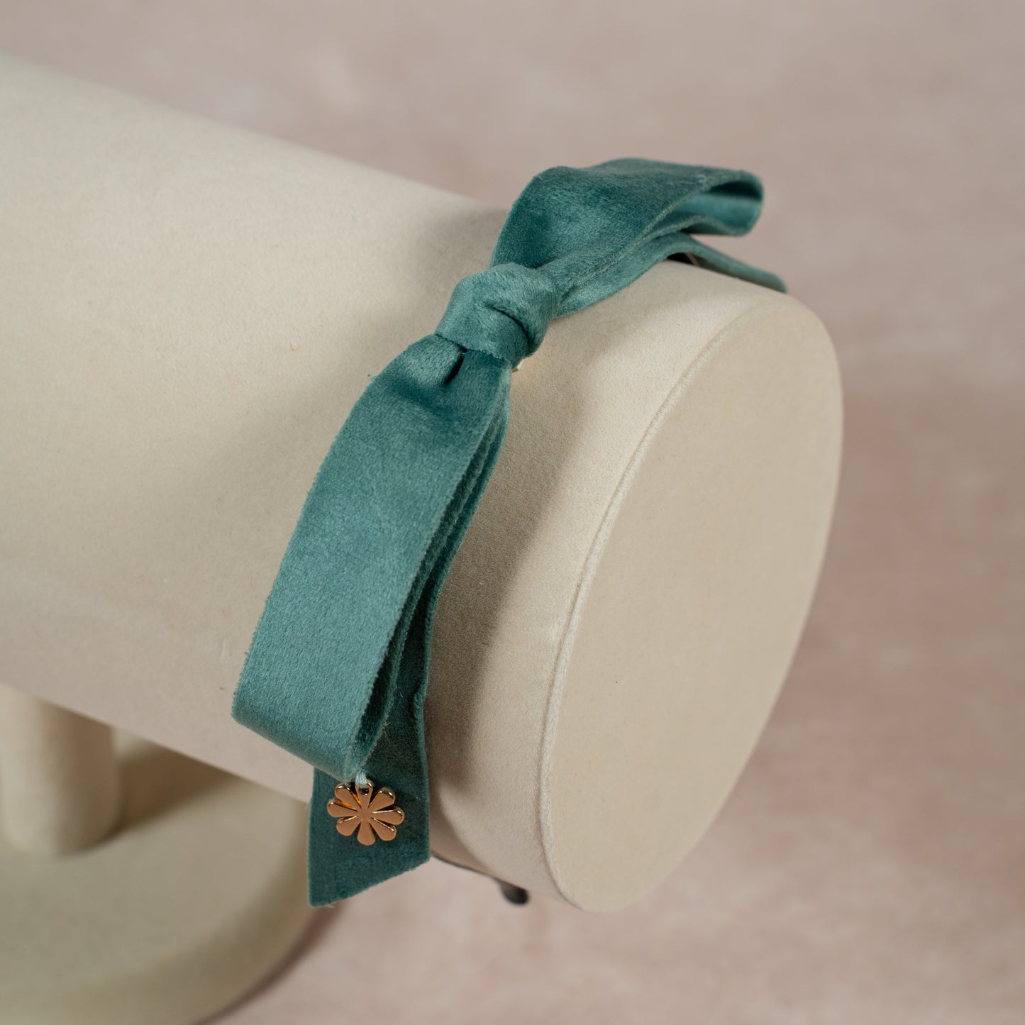 velvet bow headband | green