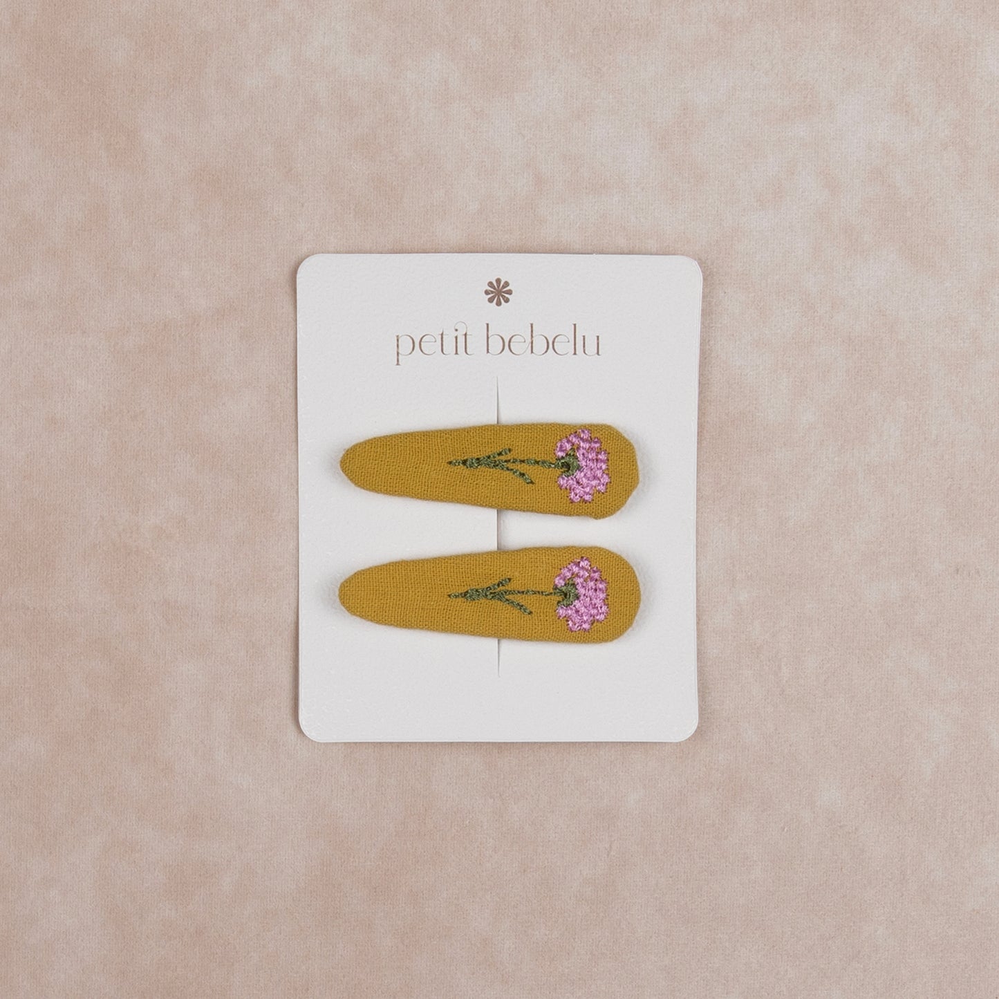 lilac hair clip | yellow