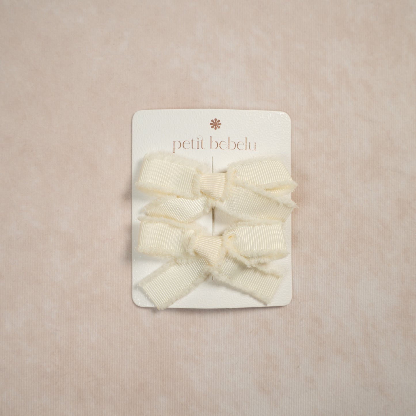 mini cotton bow | ivory