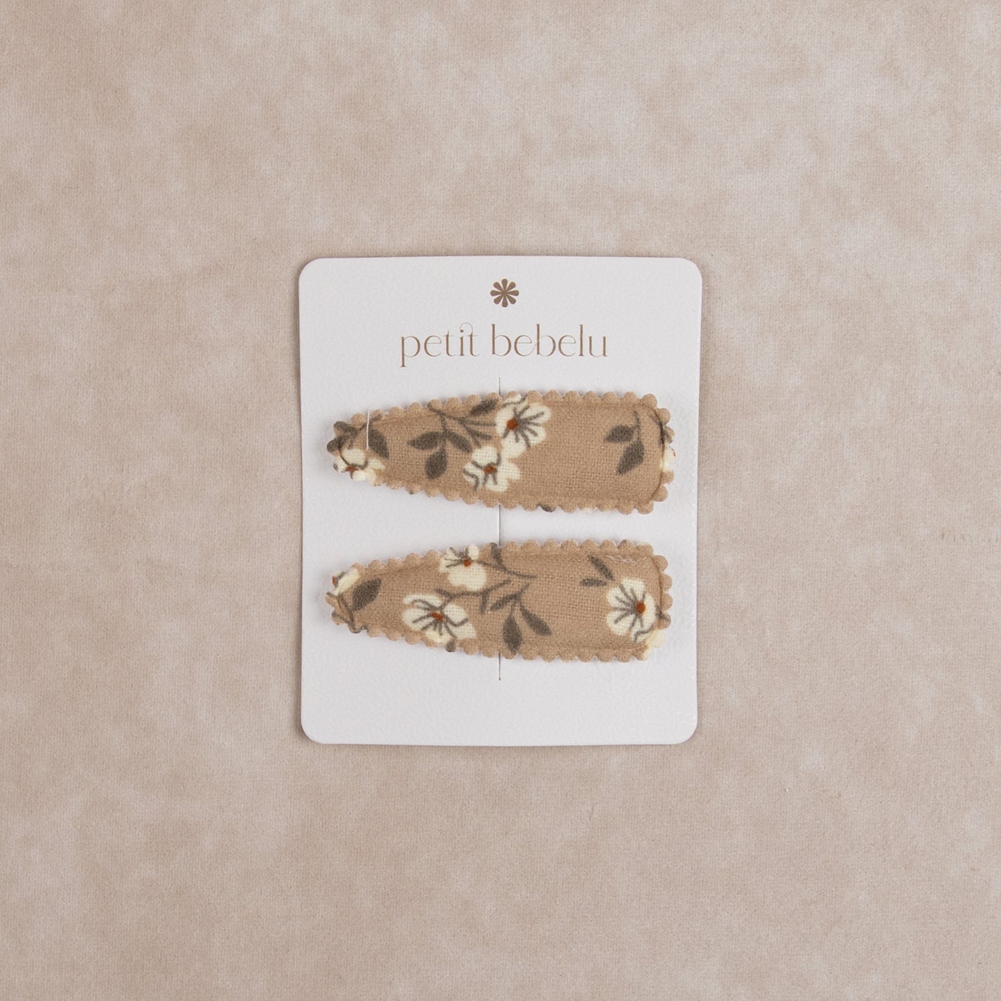 anemone hair clip | brown