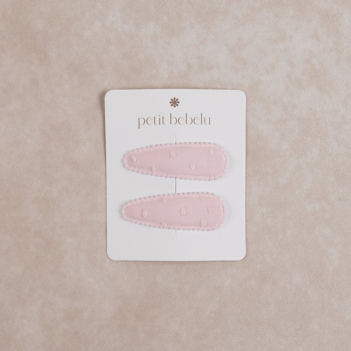 swiss dot hair clip | pink