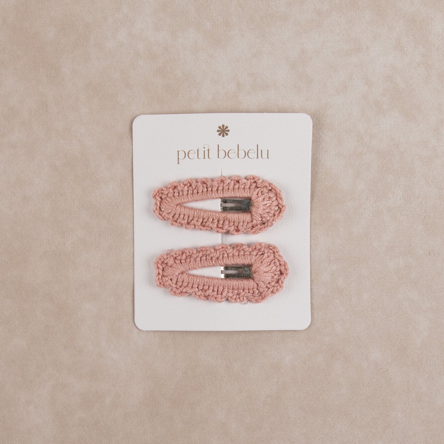 crochet hair clip | pink