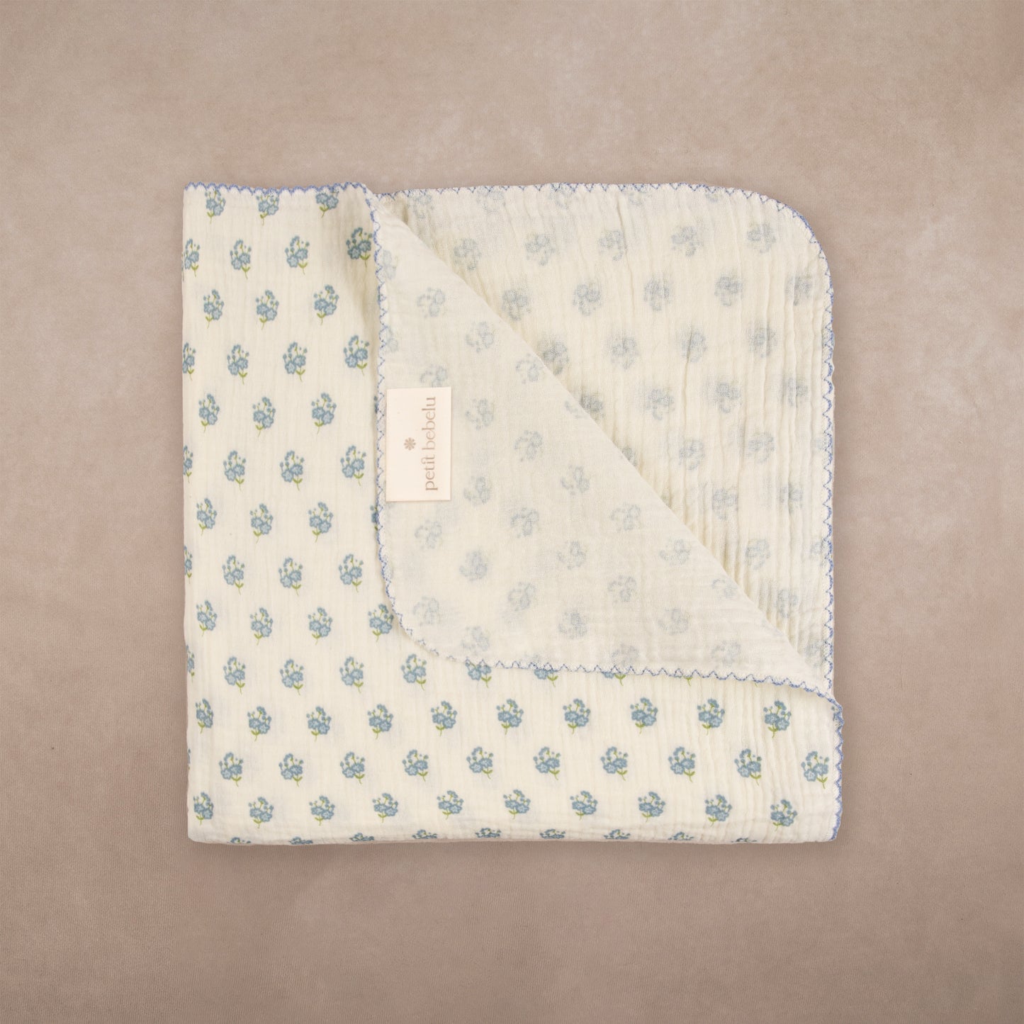hydrangea muslin | blue