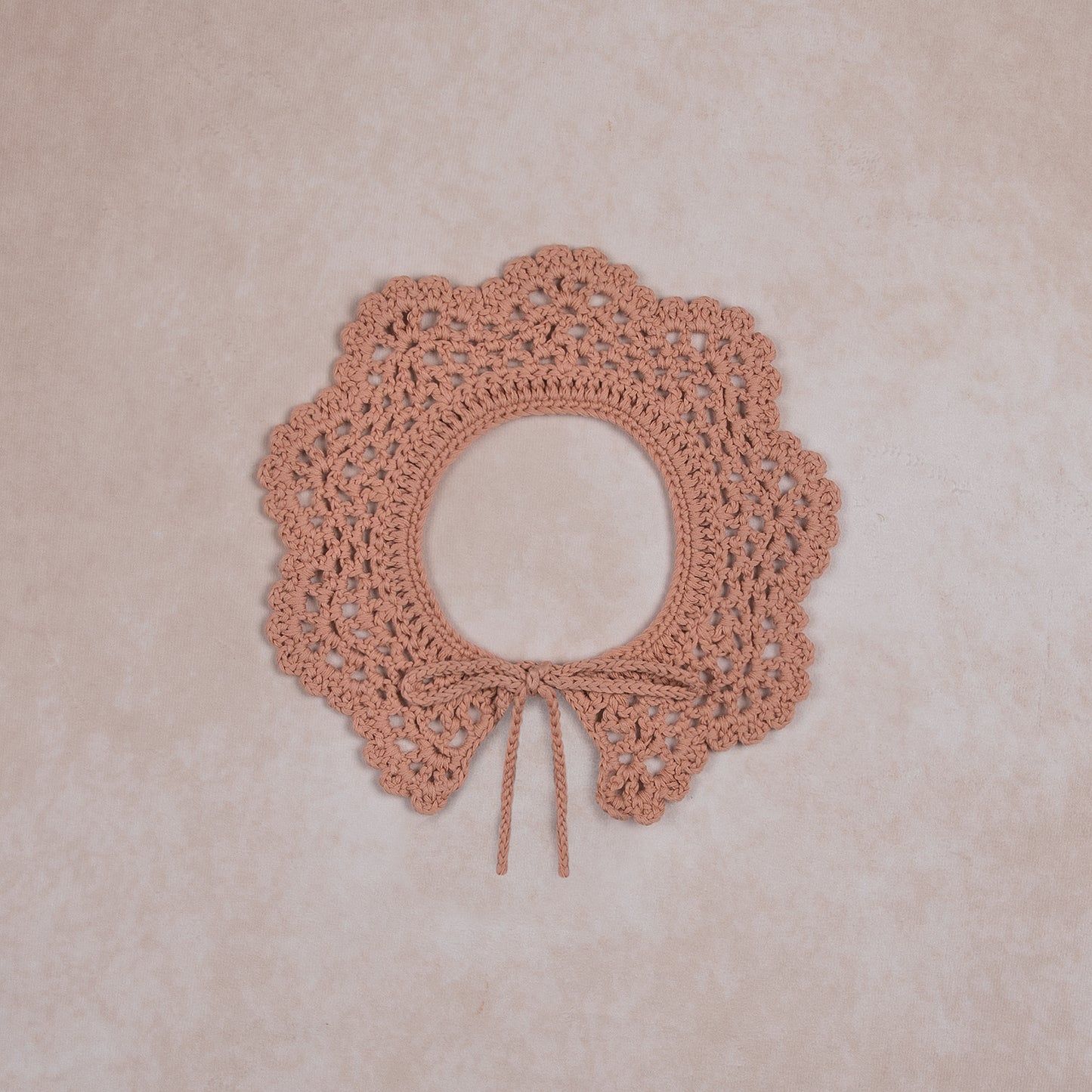crocheted collar | dusty rose