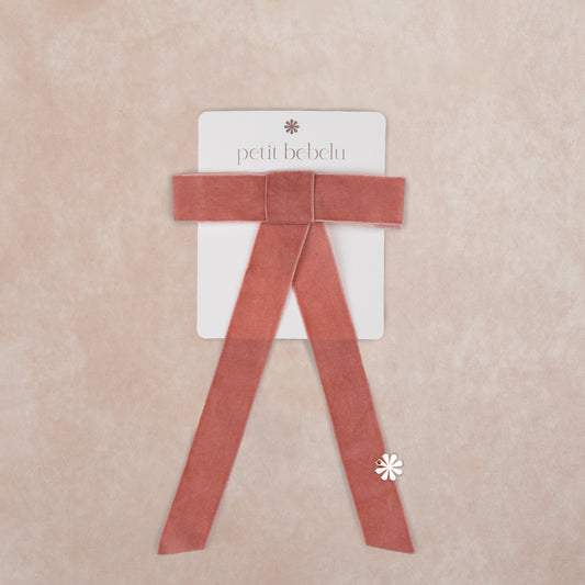 classic velvet bow | mauve