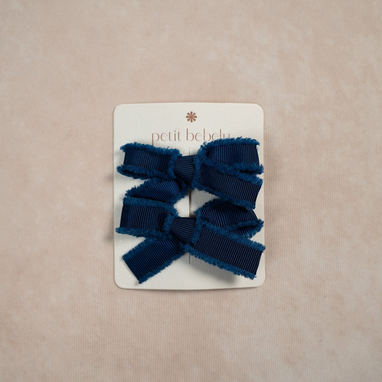 mini cotton bow | navy