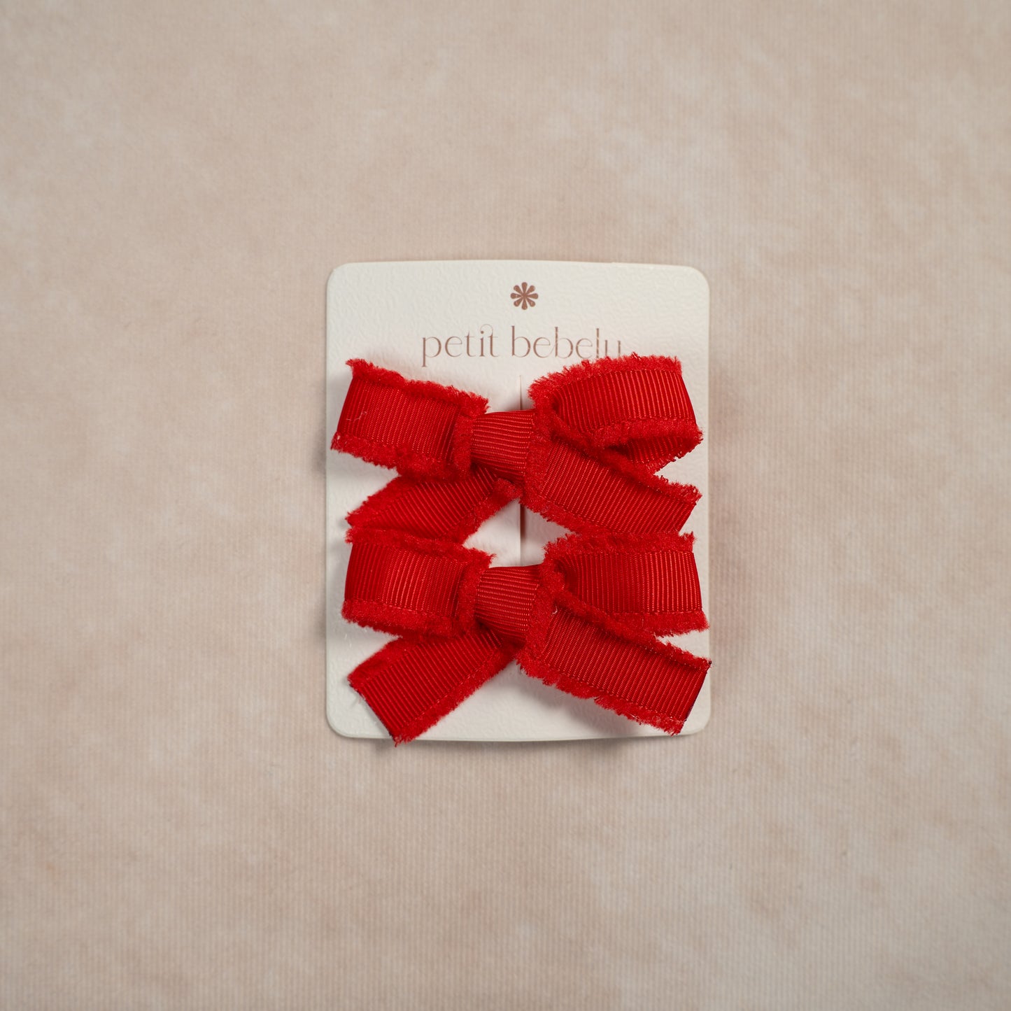 mini cotton bow | red
