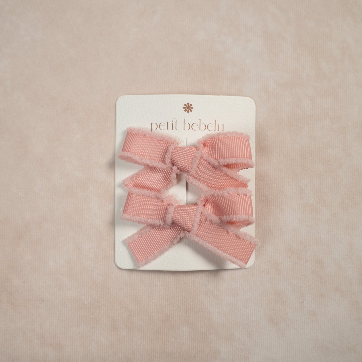 mini cotton bow | pink