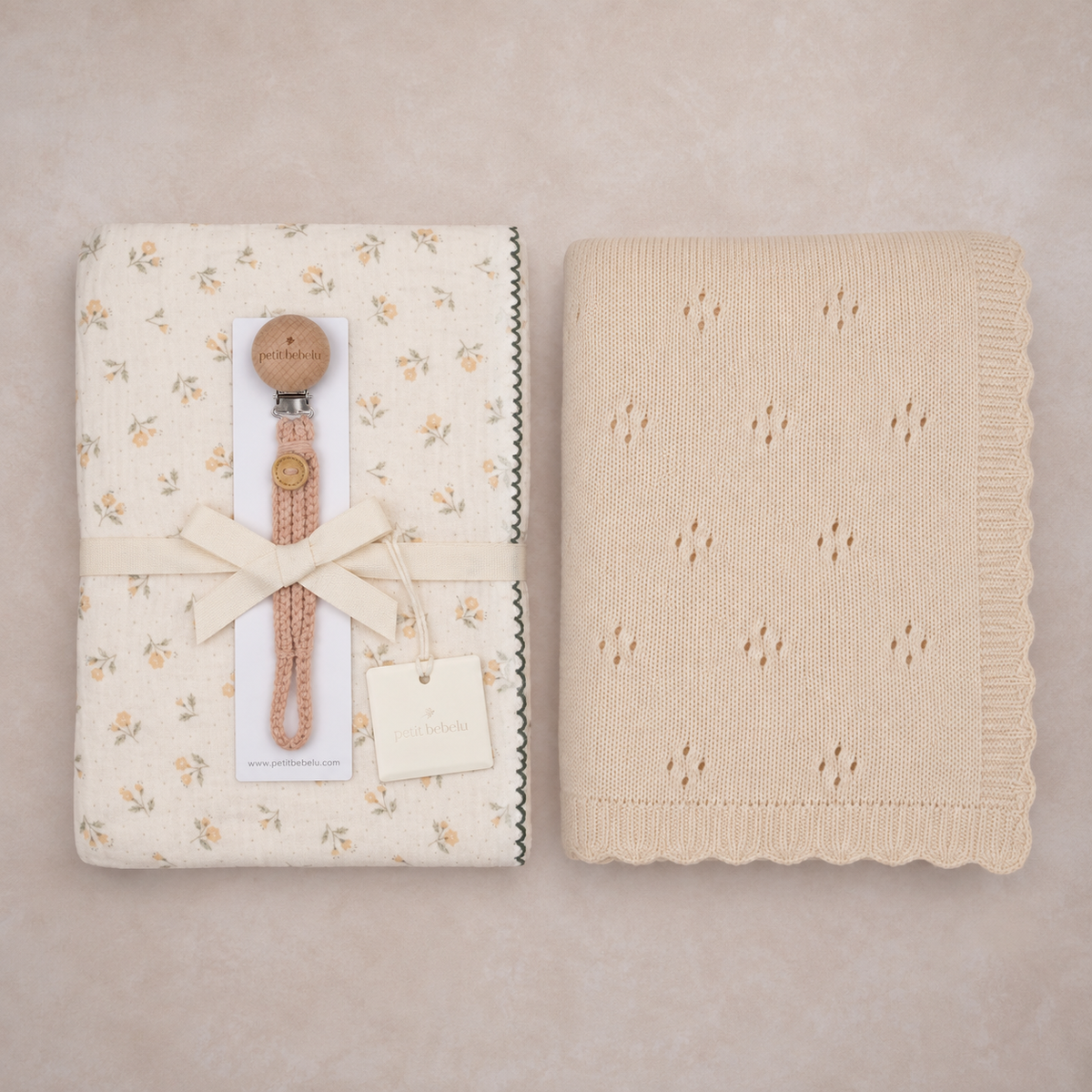 bebelu bundle gift set | peach