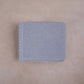 scalloped knit blanket | blue